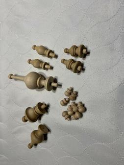 Lot Of Clock Case Finials