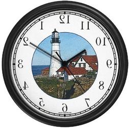 Maine Light House / Lighthouse Wall Clock by WatchBuddy Time