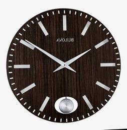 Bulova Manhattan Contemporary 24-Inch Wall Clock in Black