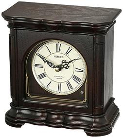 Seiko 'MANTEL-MUSICAL' Wood Shelf Clock, Color:Brown 
