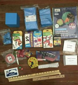 Math Manipulatives Home School KIT - Base Ten, Fractions, Cl