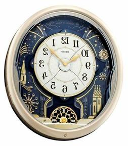 Seiko Melodies In Motion Wall Clock Plays One of Six Hi-Fi M