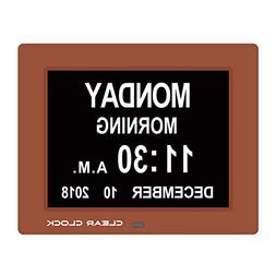 Clear Clock  Extra Large Digital Memory Loss Calendar Day Cl
