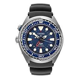Seiko&reg; Men's Prospex Kenetic GMT Diver with Blue Silicon