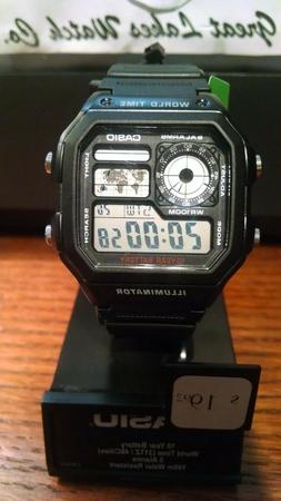 Casio Men's Quartz Multifunction Black Bracelet 42mm Watch A
