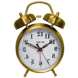 WESTCLOX 70010G Metal Twin Bell Alarm Clock