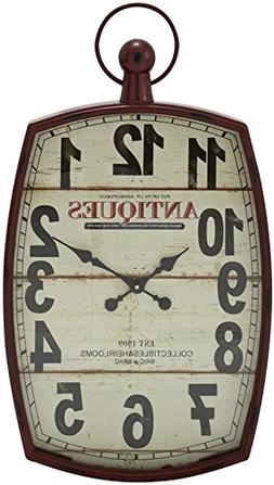 Metal Wall Clock 19w, 33h
