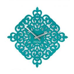Metal Wall Clock Modern Unique Large Unusual Blue Dream Home
