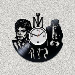 Michael Jackson Vinyl Wall Art Clock Gift For Xmas Music Sty