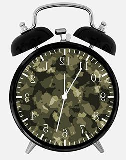 Military Camouflage Alarm Desk Clock 3.75" Home or Office De