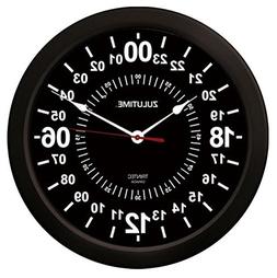 Trintec 24 Hour Military Time Zulu Time Wall Clock 14" - ZT2
