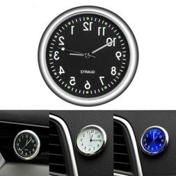 Mini Luminous Quartz Analog Watch Stick-On Clock For Car Boa