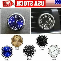 Mini Luminous Quartz Analog Watch Stick-On Clock For Car Boa