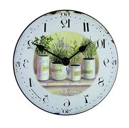 Mini/pots Wall Clock, Small, Cream