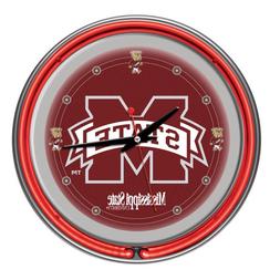 Mississippi State University 14" Neon Wall Clock