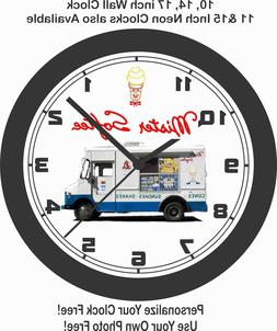 MISTER SOFTEE ICE CREAM TRUCK WALL CLOCK-FREE USA SHIP!