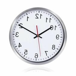 Modern 12" Battery Operated Silent & Non-ticking Wall Clock 