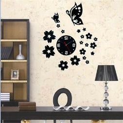 Modern 3D DIY Home Living Room Butterfly Flower Sticker Deco
