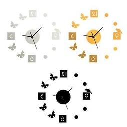 Modern Non-Ticking Wall Clock Frameless DIY Decorative Clock