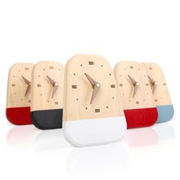 EMIROOM Modern Desk & Wall Clock - Battery Operated Silent N