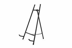 Modern Metal Tripod Plate Stand and Art Holder Easel in Blac
