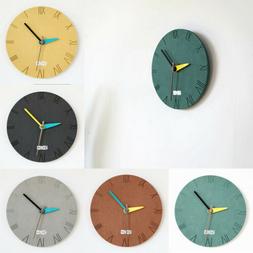 modern Mirror Wall Clock Simple Round Wall Clock for Bedroom