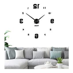 Vangold Large DIY Wall Clock, 2-Year Warranty Modern 3D Wall