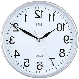 hito Silent Wall Clock Non Ticking 10 inch Excellent Accurat