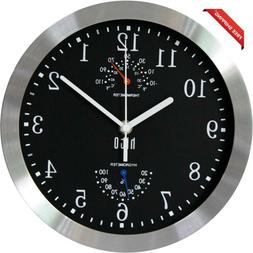 Hito Modern Silent Wall Clock Non Ticking 10 Inch Excellent 