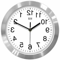 hito Modern Silent Wall Clock Non Ticking 10 inch Excellent 