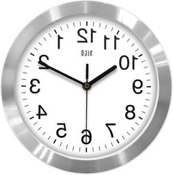 Hito Modern Silent Wall Clock Non Ticking 10 Inch Excellent 