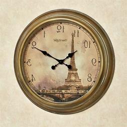 Monument de Paris Wall Clock Harvest Gold