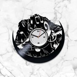 Music Lovers Vinyl Wall Art Clock Unique Gift For Friend Xma