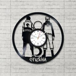 Naruto Vinyl Wall Art Vintage Clock Gift For Friend Living R