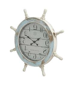 Nautical wood anchor wall clock