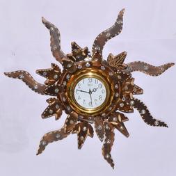 Nautical Wooden Folding Clock for Wall Wood Vintage Type Hom