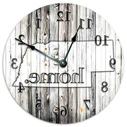 Sugar Vine Art NEBRASKA STATE HOME CLOCK Black and White Rus