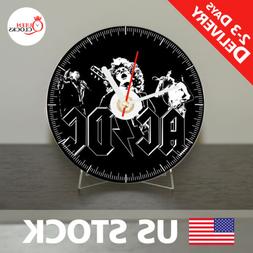 NEW AC/DC CD Clock Rock Music - Decor Idea for Home