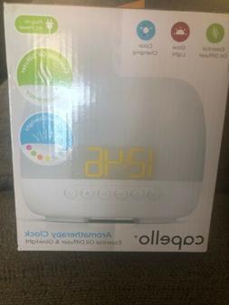 New Capello Aromatherapy Alarm Clock Essential Oil Diffuser 