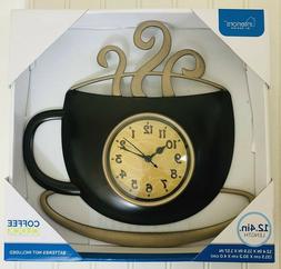 New Interiors By Design Brown Coffee Cup & Gold Steam Wall C