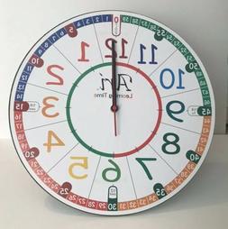 NEW - Ari Children's Learning Clock 14" Colorful Clock to Le