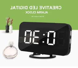 NEW Creative LED Digital Alarm Table Clock Brightness Adjust