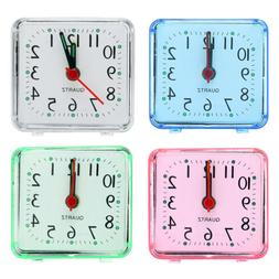 New CUTE Color Alarm Clock Battery Silent Home Desk Table Sn