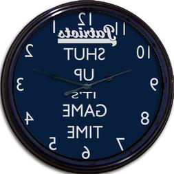 New England Patriots Football Shut Up It's Game Time Wall Cl