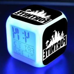 New Fortnite Alarm Clock Cool Led Clock Pattern Colorful Col