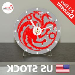 NEW Game of Thrones Targaryen House CD Clock Unique Decor Id