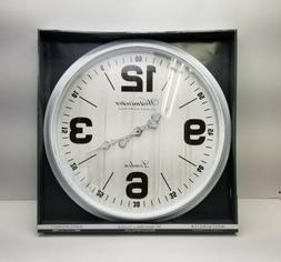 NEW Westminister Large Round Farmhouse 30 inch Wall Clock Wh
