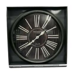 NEW Westminister Large Round Farmhouse 30 inch Wall Clock Bl