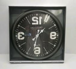 NEW Westminister Large Round Farmhouse 30 inch Wall Clock Bl