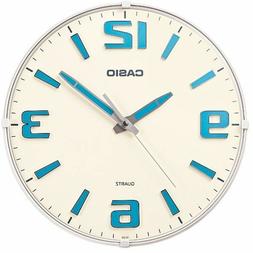 NEW NEOBRITE CASIO WHITE WALL CLOCK IQ-63-7D LUMINOUS MARKER